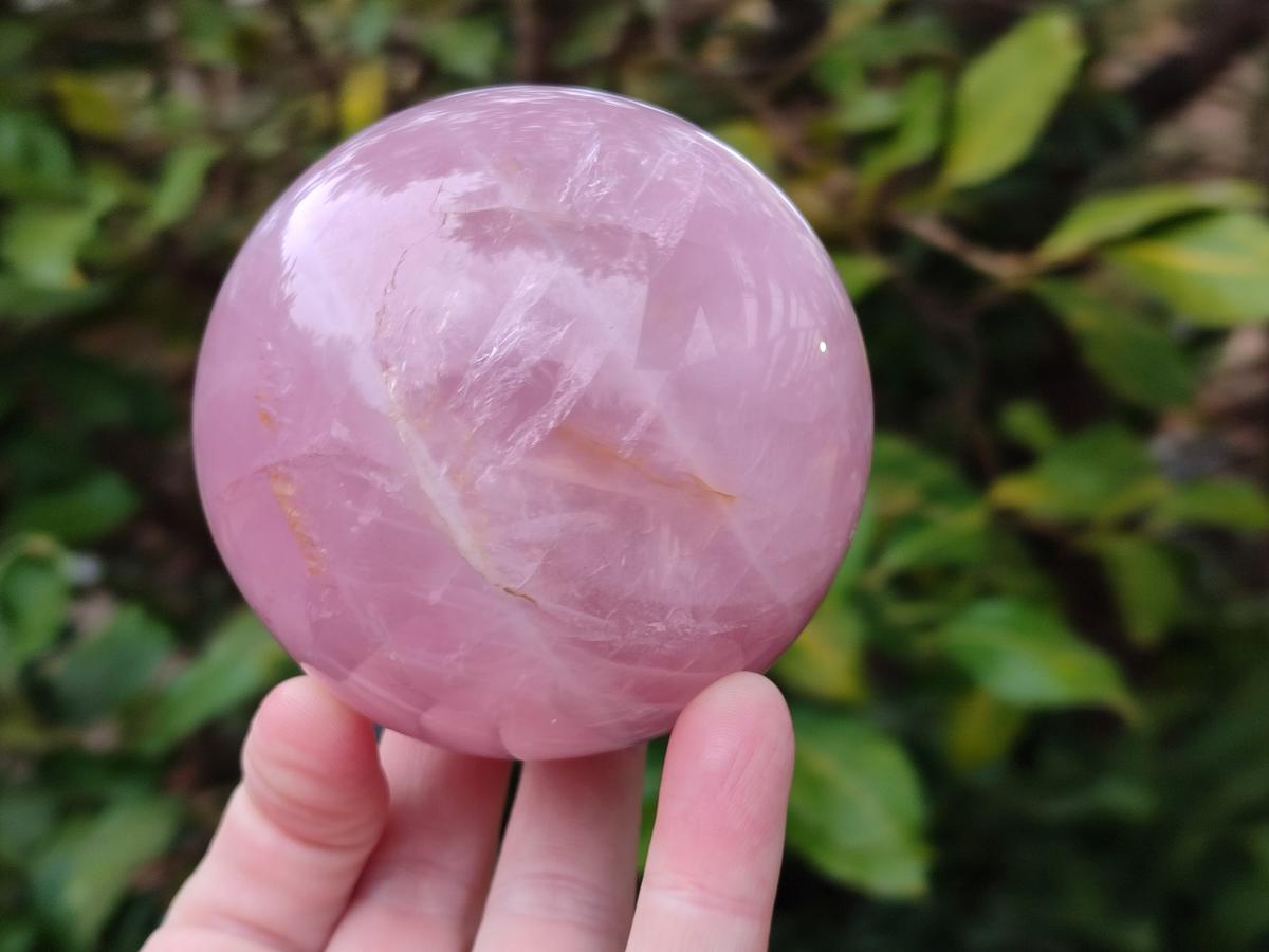 Polished Gemmy Star Rose Quartz Spheres x 2 From Madagascar - Toprock Gemstones and Minerals 