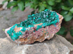 Natural Cabinet Dioptase on Dolomite Specimens x 3 From Likasi, Congo - Toprock Gemstones and Minerals 
