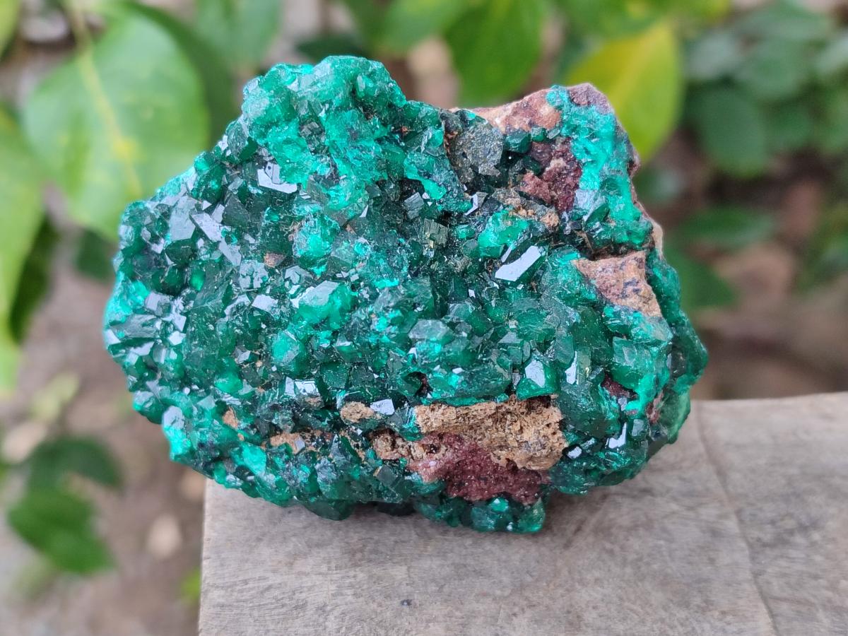 Natural Cabinet Dioptase on Dolomite Specimens x 3 From Likasi, Congo - Toprock Gemstones and Minerals 