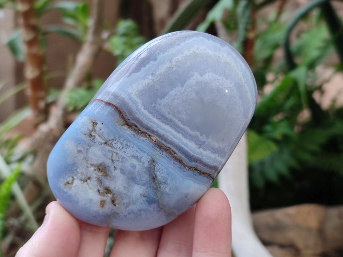 Polished Blue Lace Agate Free Forms x 6 From Nsanje, Malawi - Toprock Gemstones and Minerals 