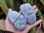 Polished Blue Lace Agate Free Forms x 6 From Nsanje, Malawi - Toprock Gemstones and Minerals 