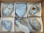 Polished Blue Lace Agate Free Forms x 6 From Nsanje, Malawi - Toprock Gemstones and Minerals 