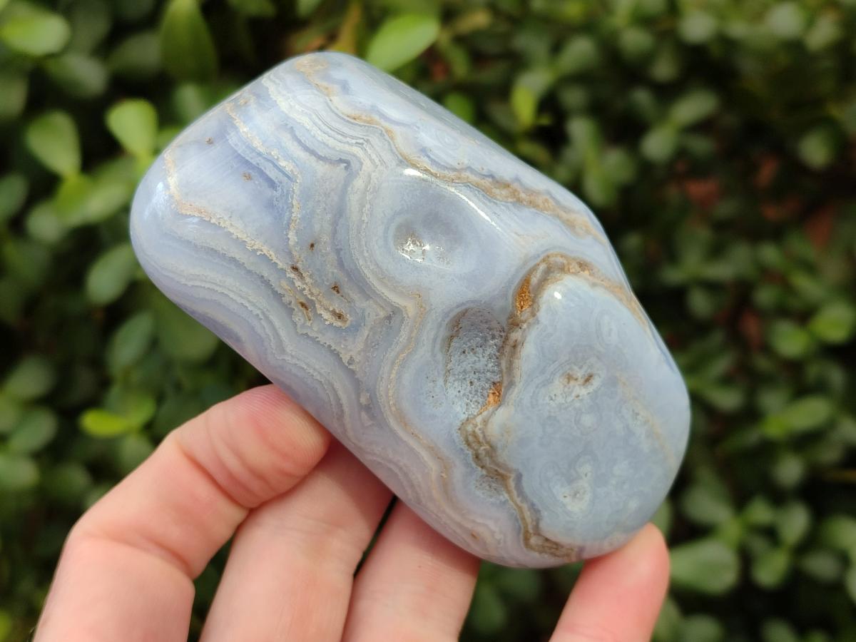 Polished Blue Lace Agate Free Forms x 6 From Nsanje, Malawi - Toprock Gemstones and Minerals 