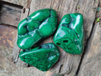 Polished Flower Banded Malachite Free Forms x 24 From Congo - Toprock Gemstones and Minerals 