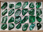 Polished Flower Banded Malachite Free Forms x 24 From Congo - Toprock Gemstones and Minerals 