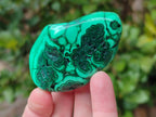 Polished Flower Banded Malachite Free Forms x 24 From Congo - Toprock Gemstones and Minerals 