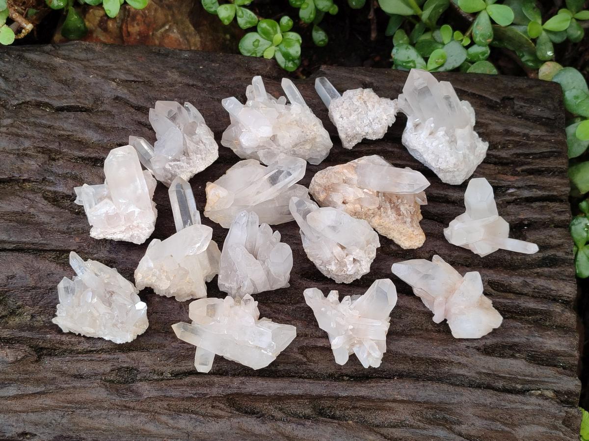 Natural Malagasy Quartz Clusters x 35 From Madagascar - Toprock Gemstones and Minerals 