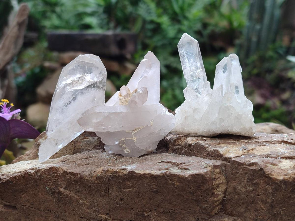 Natural Malagasy Quartz Clusters x 35 From Madagascar - Toprock Gemstones and Minerals 