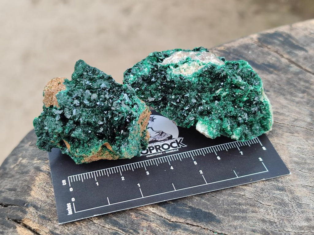 Natural Crystalline Malachite Specimens x 12 From Tenke Fungurume, Congo - Toprock Gemstones and Minerals 