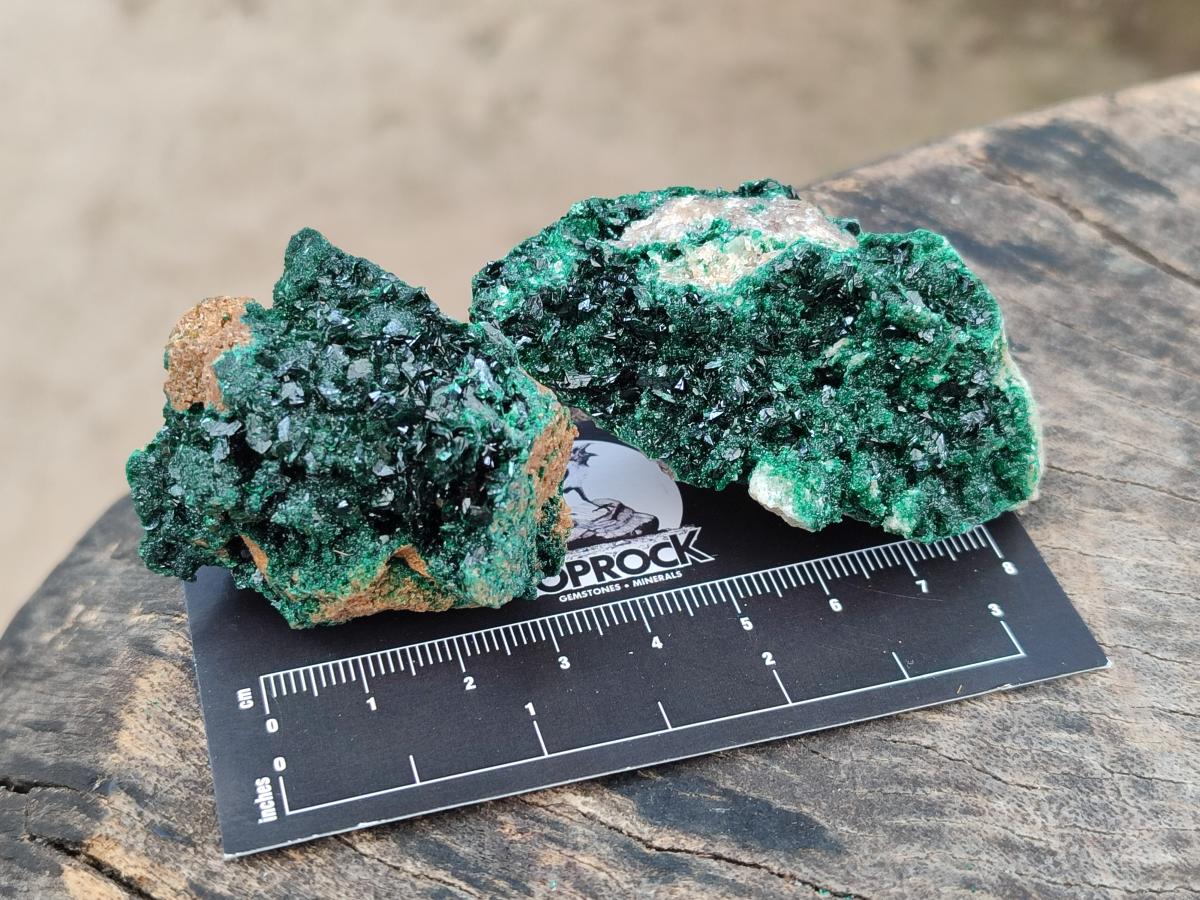 Natural Crystalline Malachite Specimens x 12 From Tenke Fungurume, Congo - Toprock Gemstones and Minerals 