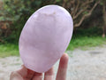 Polished Gemmy Rose Quartz Standing Display Pieces x 2 From Madagascar - Toprock Gemstones and Minerals 