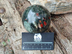 Polished Bloodstone Spheres x 2 From Swaziland - Toprock Gemstones and Minerals 