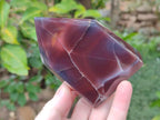 Polished Strawberry Agate Display Crystal Points x 4 From Mozambique - Toprock Gemstones and Minerals 