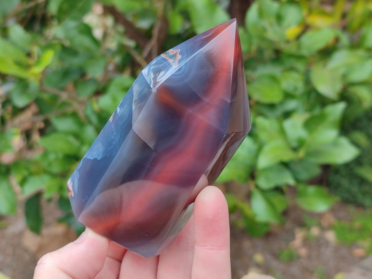 Polished Strawberry Agate Display Crystal Points x 4 From Mozambique - Toprock Gemstones and Minerals 