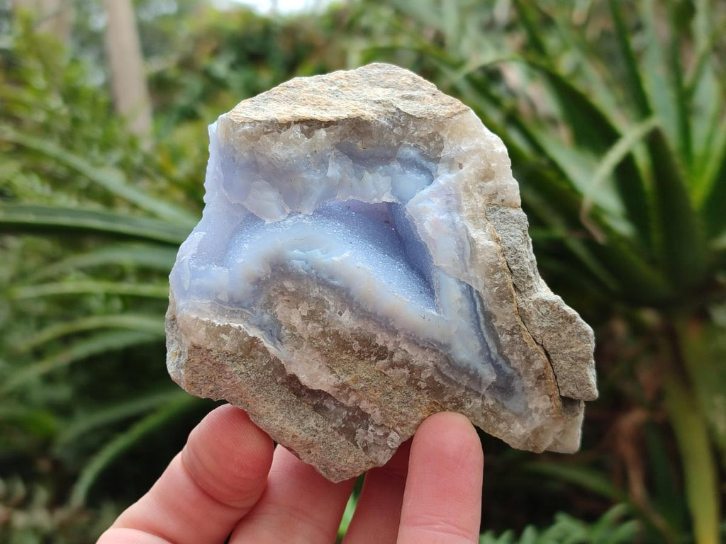 Natural Blue Lace Agate Geode Specimens x 12 From Nsanje, Malawi - Toprock Gemstones and Minerals 