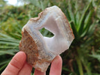 Natural Blue Lace Agate Geode Specimens x 12 From Nsanje, Malawi - Toprock Gemstones and Minerals 