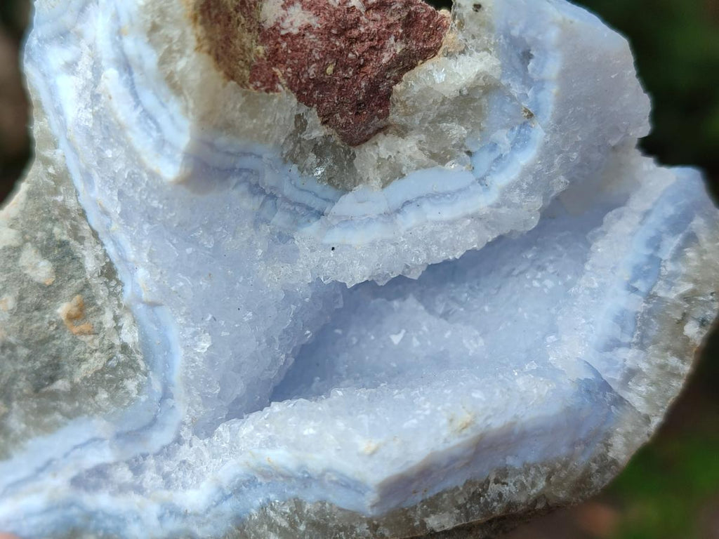 Natural Blue Lace Agate Geode Specimens x 12 From Nsanje, Malawi - Toprock Gemstones and Minerals 