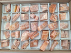 Natural Rhombohedral Sunset Orange Calcite Specimens x 35 From Spitzkop, Namibia - Toprock Gemstones and Minerals 