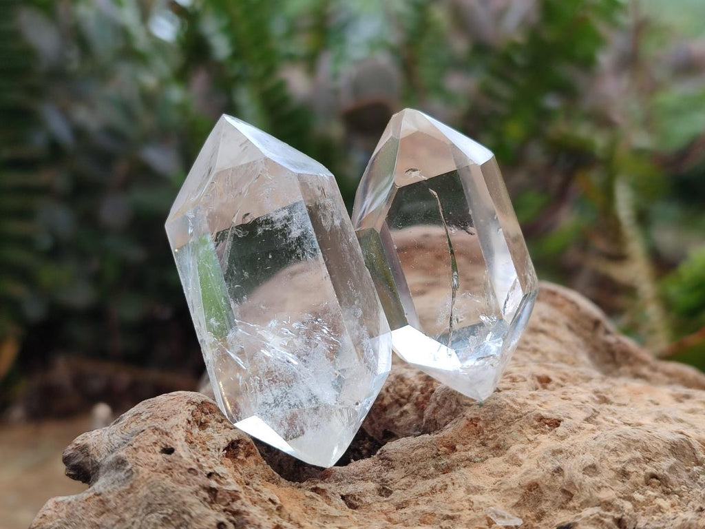 Polished Double Terminated Clear Quartz Jewellery Crystals x 35 From Madagascar - Toprock Gemstones and Minerals 