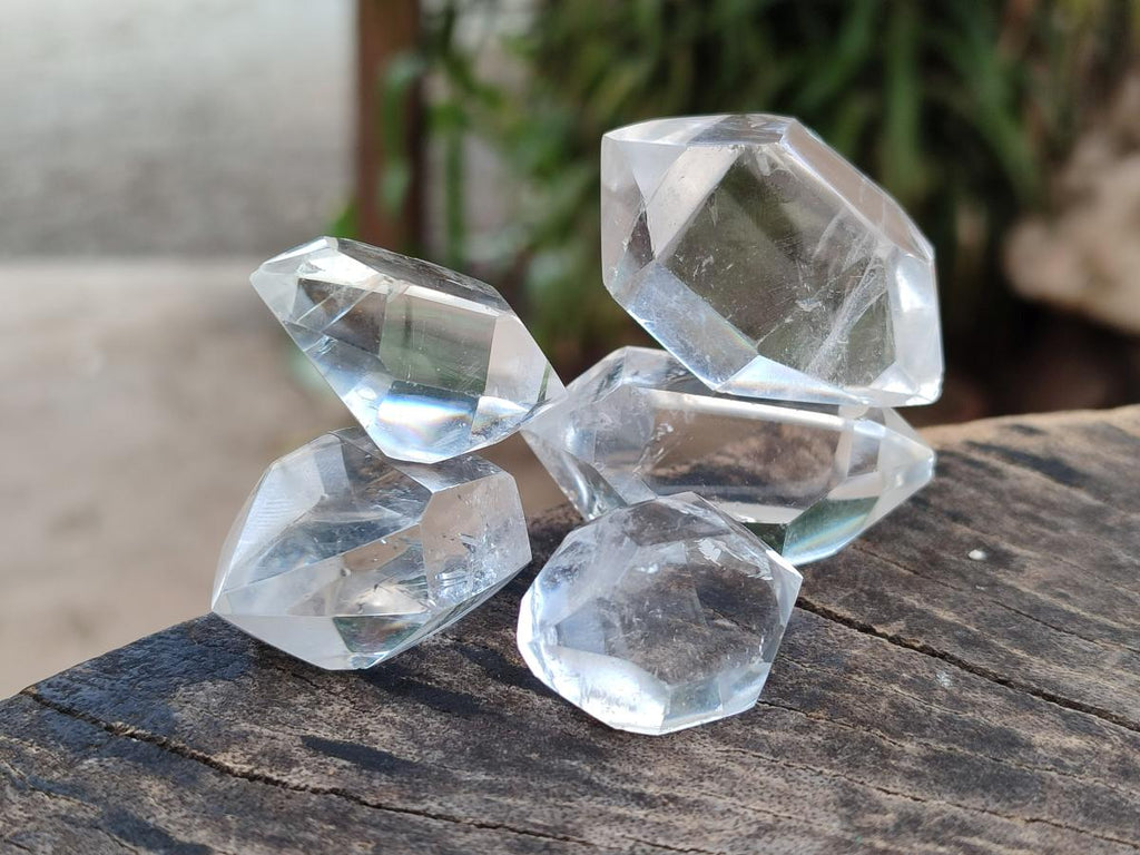 Polished Double Terminated Clear Quartz Jewellery Crystals x 35 From Madagascar - Toprock Gemstones and Minerals 