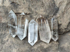 Polished Double Terminated Clear Quartz Jewellery Crystals x 35 From Madagascar - Toprock Gemstones and Minerals 