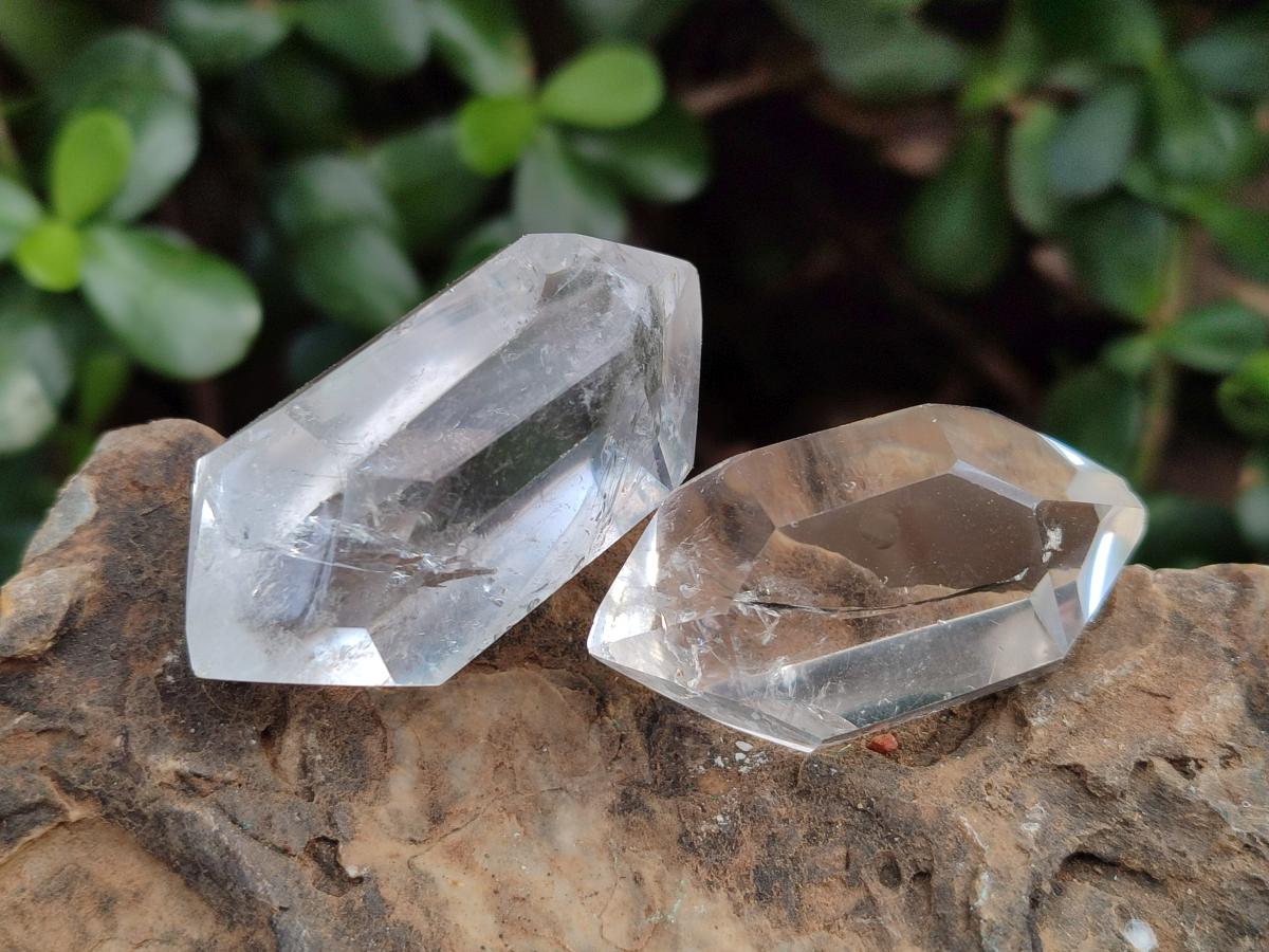 Polished Double Terminated Clear Quartz Jewellery Crystals x 35 From Madagascar - Toprock Gemstones and Minerals 