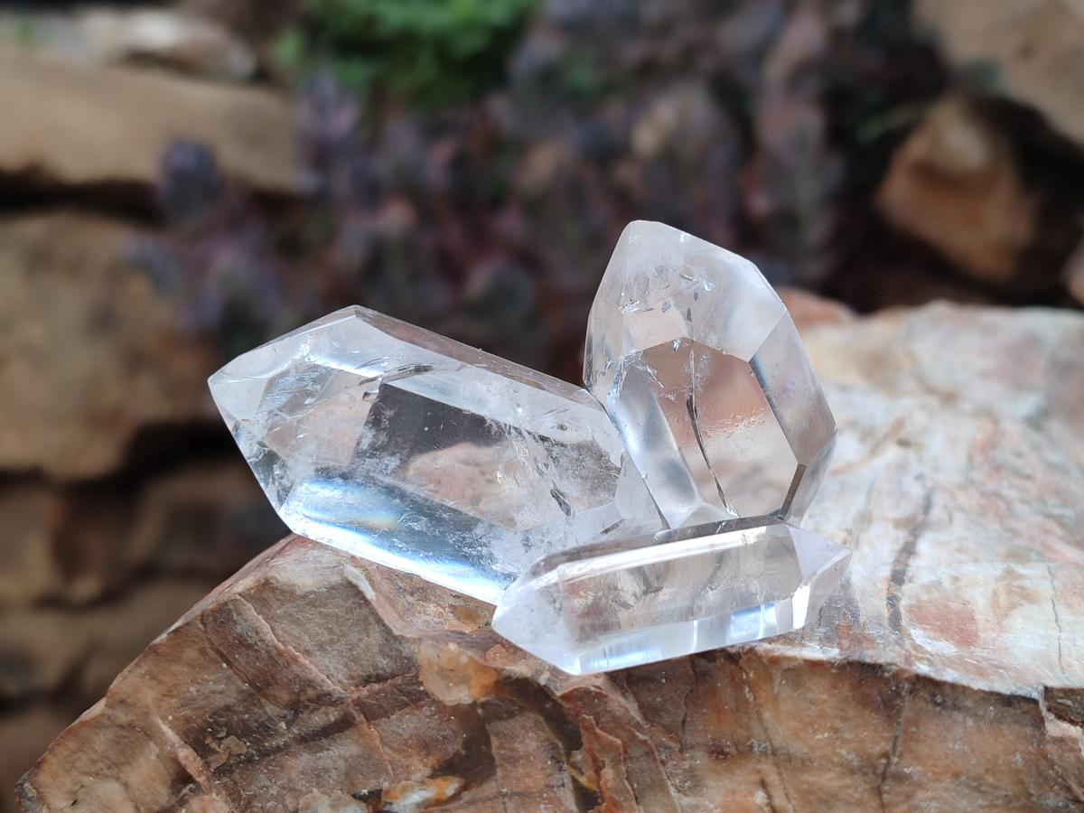 Polished Double Terminated Clear Quartz Jewellery Crystals x 35 From Madagascar - Toprock Gemstones and Minerals 