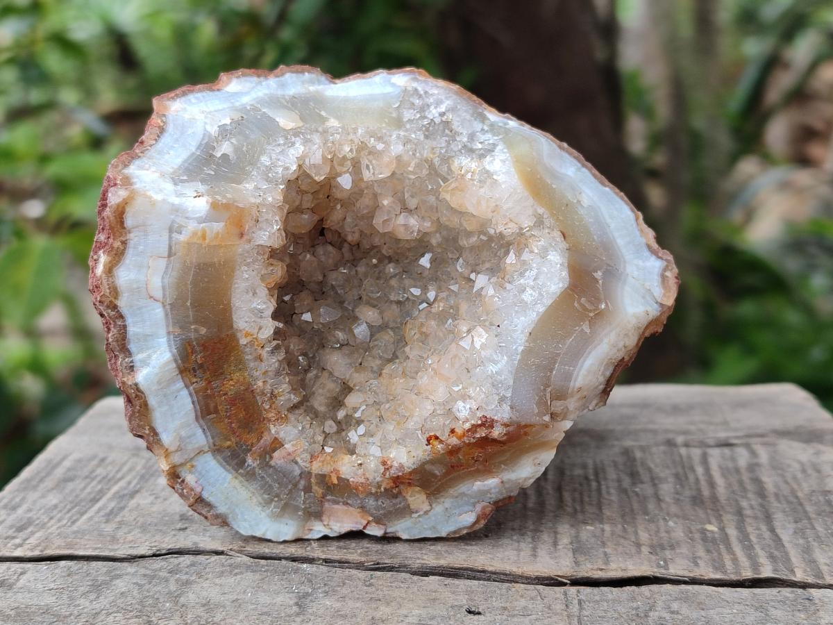 Natural Amethyst Agate Geodes x 6 From Zululand, South Africa - Toprock Gemstones and Minerals 
