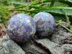 Polished Lepidolite Spheres x 6 From Ambatondrazaka, Madagascar - Toprock Gemstones and Minerals 