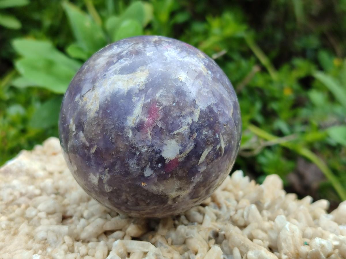 Polished Lepidolite Spheres x 6 From Ambatondrazaka, Madagascar - Toprock Gemstones and Minerals 