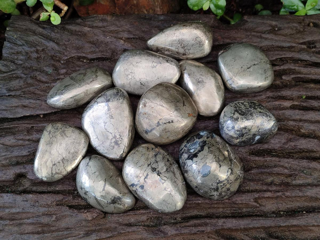 Polished Basalt Pharaoh Stone Free Forms x 12 From Iron Duke Mine, Zimbabwe - Toprock Gemstones and Minerals 