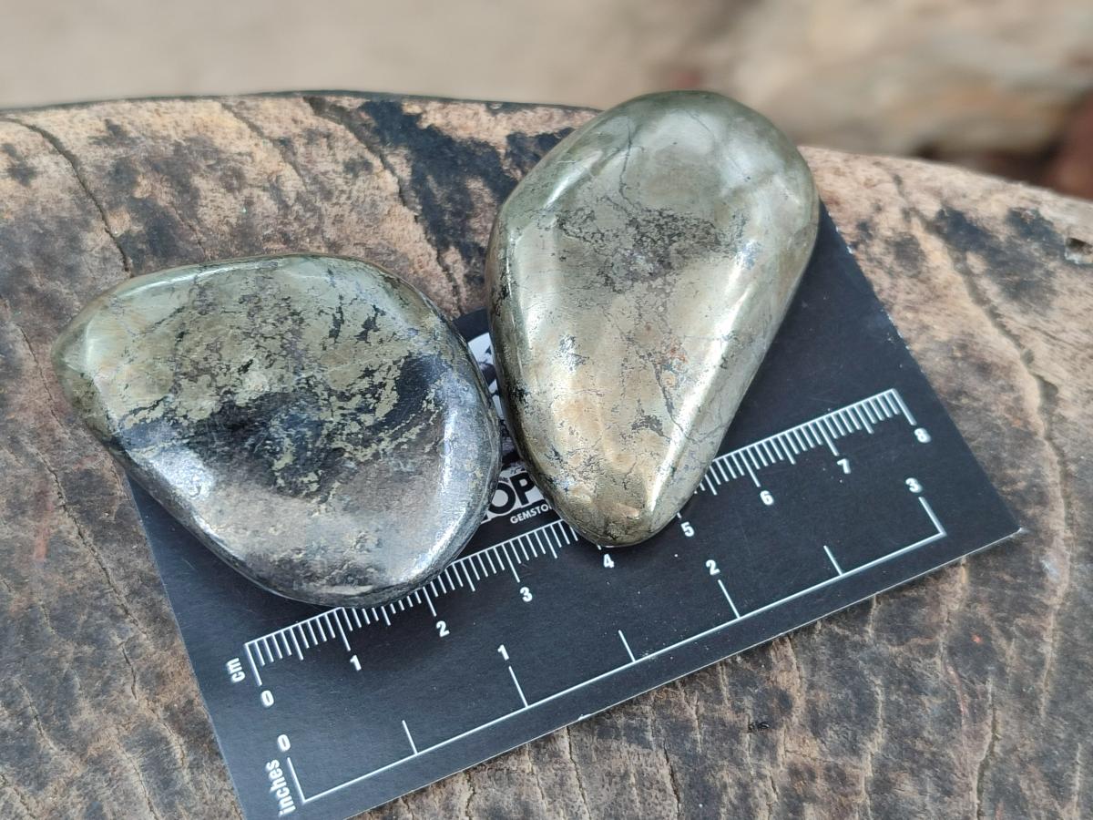 Polished Basalt Pharaoh Stone Free Forms x 12 From Iron Duke Mine, Zimbabwe - Toprock Gemstones and Minerals 