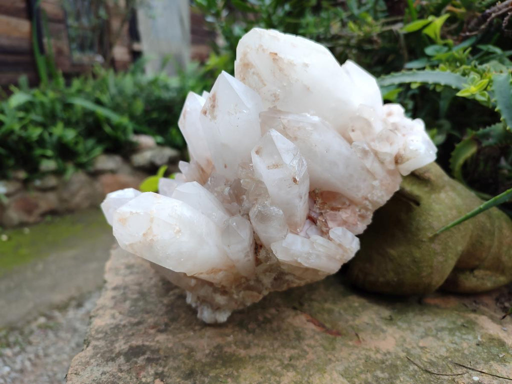 Natural "Anananas" Pineapple Quartz Crystal Cluster x 1 From Antsirabe, Madagascar - Toprock Gemstones and Minerals 