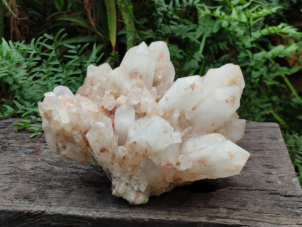 Natural "Anananas" Pineapple Quartz Crystal Cluster x 1 From Antsirabe, Madagascar - Toprock Gemstones and Minerals 