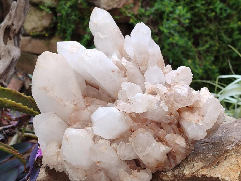 Natural "Anananas" Pineapple Quartz Crystal Cluster x 1 From Antsirabe, Madagascar - Toprock Gemstones and Minerals 