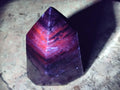 Polished Sodalite Crystal Points with Silver Hematite x 3 From Kunene River, Namibia - Toprock Gemstones and Minerals 