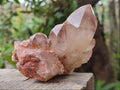 Natural Red Hematoid Quartz Crystal Clusters x 6 From Karoi, Zimbabwe - Toprock Gemstones and Minerals 