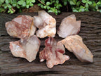 Natural Red Hematoid Quartz Crystal Clusters x 6 From Karoi, Zimbabwe - Toprock Gemstones and Minerals 