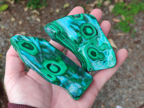 Polished Malacolla Free Forms x 6 From Kulukuluku, Congo - Toprock Gemstones and Minerals 