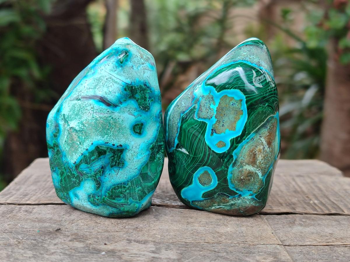 Polished Malacolla Free Forms x 6 From Kulukuluku, Congo - Toprock Gemstones and Minerals 