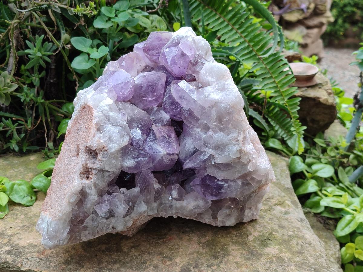 Natural Large Jacaranda Amethyst Crystal Cluster x 1 From Mumbwa, Zambia - Toprock Gemstones and Minerals 