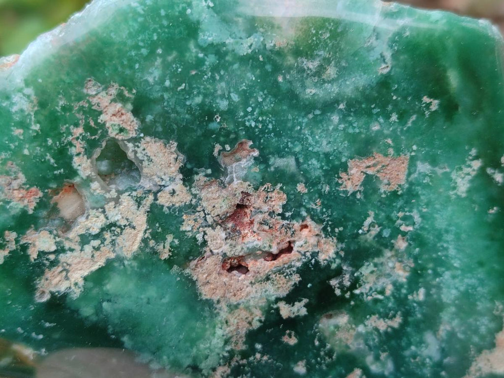Polished On One Side Mtorolite Chrysoprase Plates x 6 From Mutorashanga, Zimbabwe - Toprock Gemstones and Minerals 