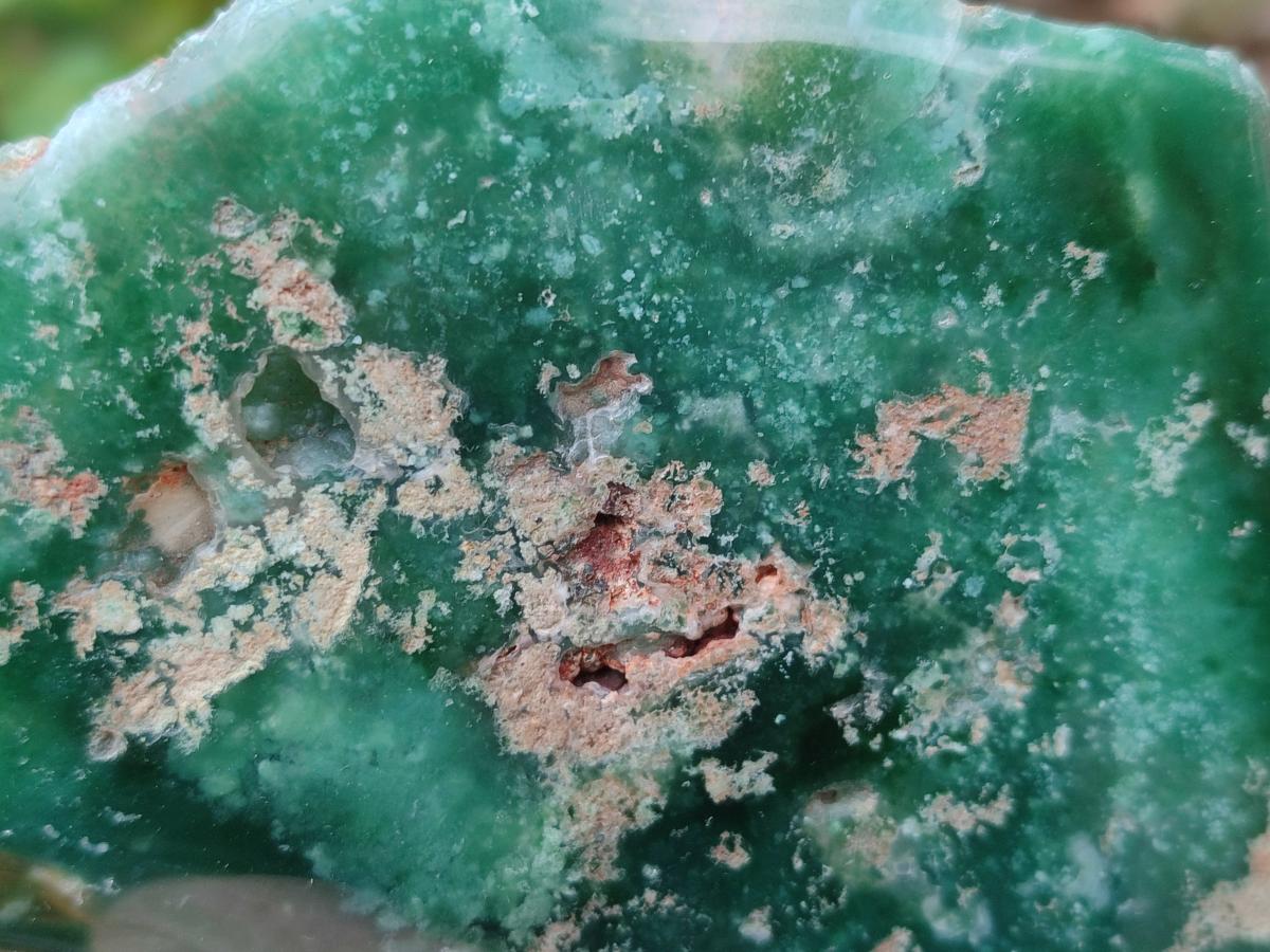 Polished On One Side Mtorolite Chrysoprase Plates x 6 From Mutorashanga, Zimbabwe - Toprock Gemstones and Minerals 