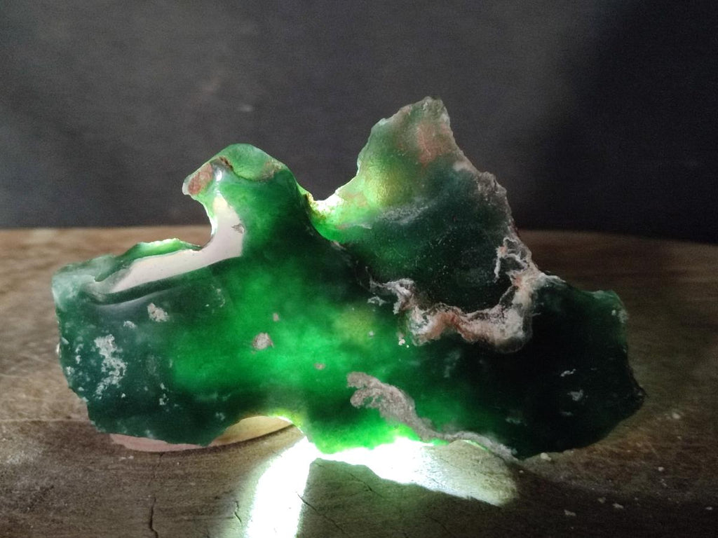 Polished On One Side Mtorolite Chrysoprase Plates x 6 From Mutorashanga, Zimbabwe - Toprock Gemstones and Minerals 
