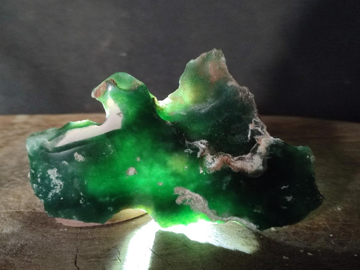 Polished On One Side Mtorolite Chrysoprase Plates x 6 From Mutorashanga, Zimbabwe - Toprock Gemstones and Minerals 
