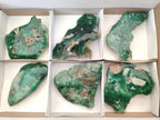 Polished On One Side Mtorolite Chrysoprase Plates x 6 From Mutorashanga, Zimbabwe - Toprock Gemstones and Minerals 