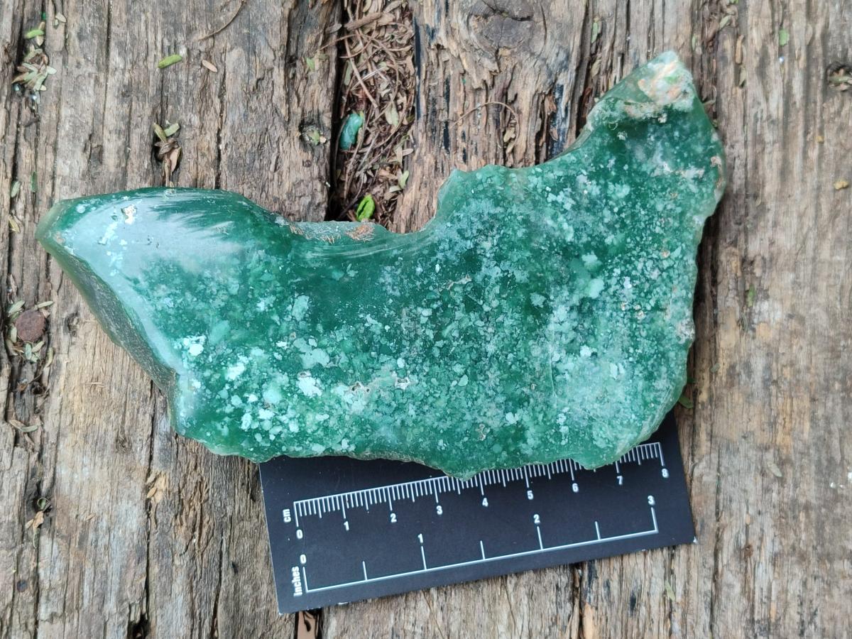 Polished On One Side Mtorolite Chrysoprase Plates x 6 From Mutorashanga, Zimbabwe - Toprock Gemstones and Minerals 