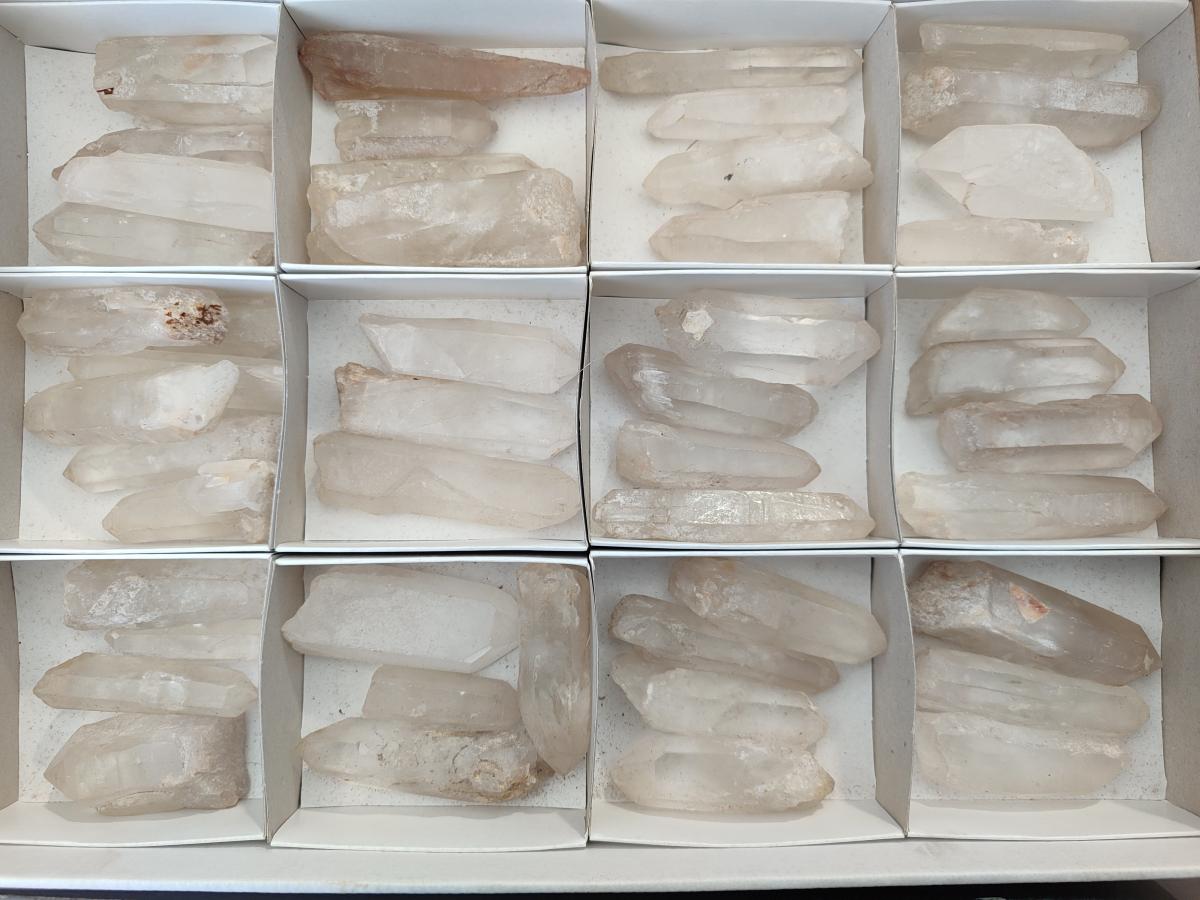 Natural Clear Quartz Single Crystals x 48 From Ambatofinandrahana, Madagascar - Toprock Gemstones and Minerals 