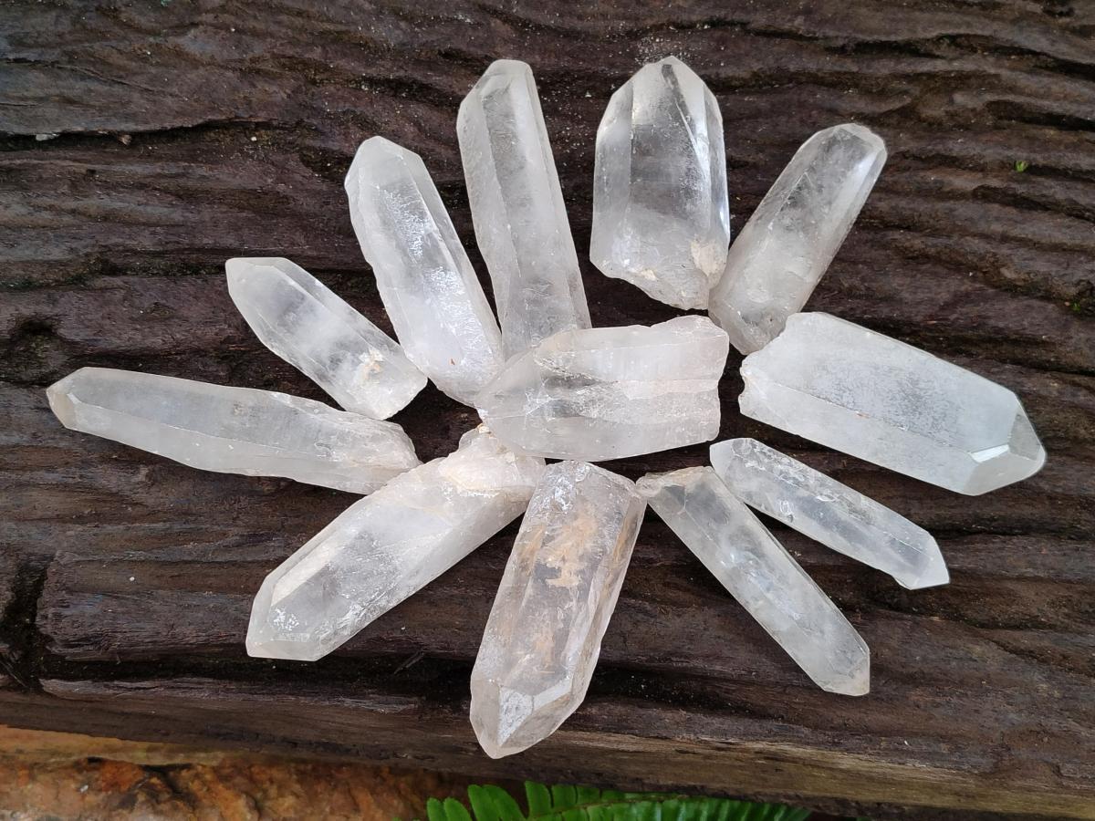 Natural Clear Quartz Single Crystals x 48 From Ambatofinandrahana, Madagascar - Toprock Gemstones and Minerals 
