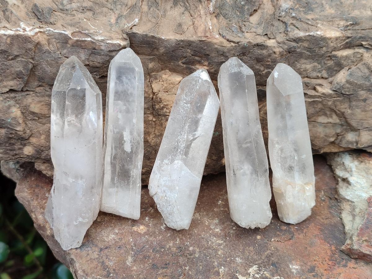 Natural Clear Quartz Single Crystals x 48 From Ambatofinandrahana, Madagascar - Toprock Gemstones and Minerals 